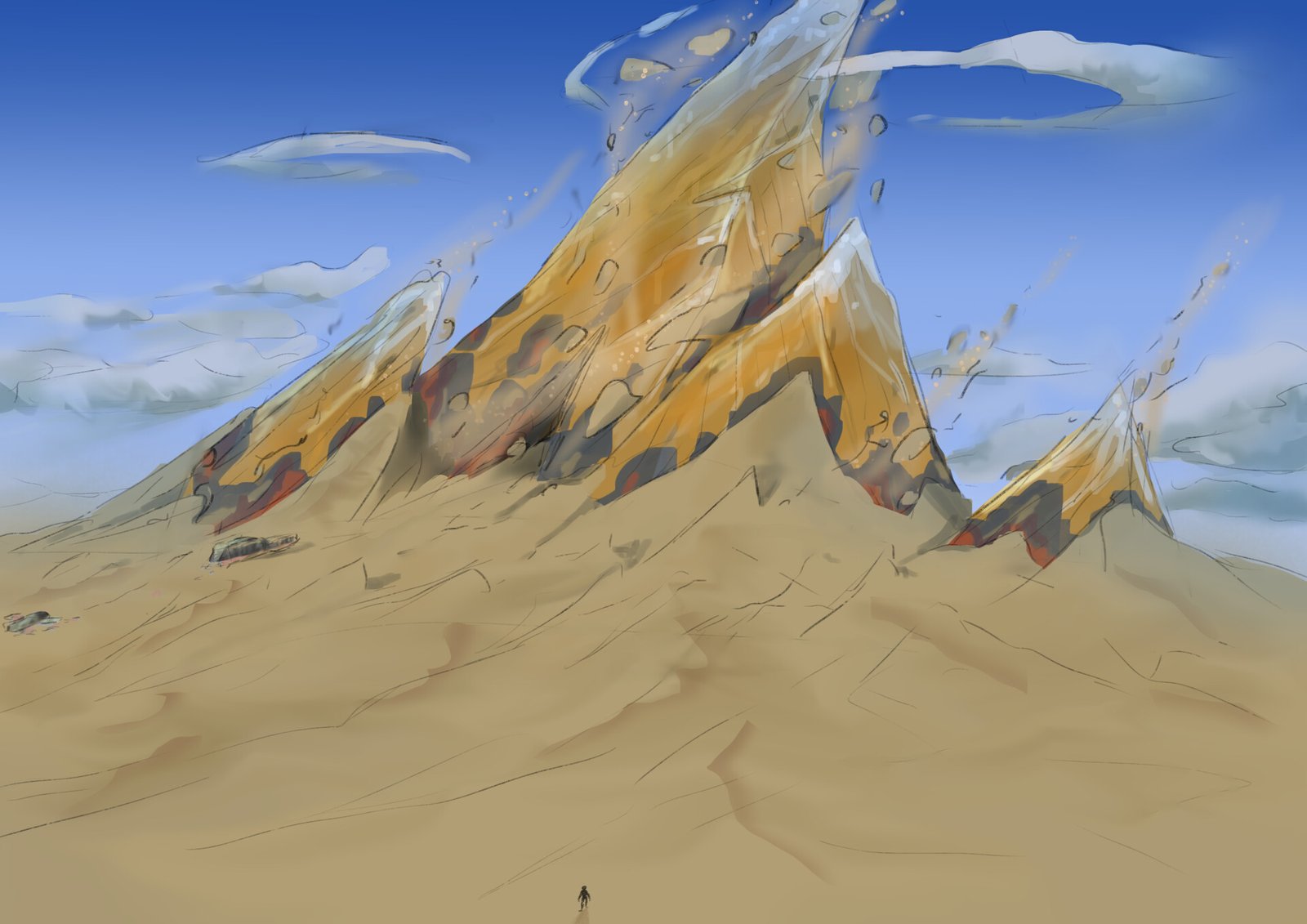 A different later stage environmental concept for my 1st internship with Gatling Gecko Studios.